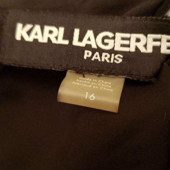 FINAL SALE Lagerfeld Paris Bow- Back Dress - Picture 6 of 8